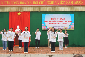 Trường THPT Chi Lăng tổ chức Hội thao Giáo dục quốc phong - An ninh năm học 2022-2023